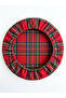 Anti-Dry and Anti-Odor 3-Piece Set of Scottish Plaid Patterned Elastic Kitchen Caps Washable Bowl Covers - 3
