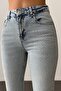 7598-1 Women's Mini Flare Jean Pants - 4