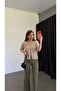 Elegant Knitted Beige Blouse - 3