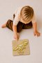 Wooden Dinosaur Puzzle Find and Fit Toy Tyrannosaurus Skeleton Educational Montessori Puzzle for Ages 3+