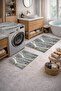 Non-Slip Base Digital Printed 3-Piece Bathroom Mat Set – Washing Machine, Toilet Seat, and Bathroom Rug - 2