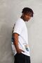 Men's Crew Neck Printed Oversize T-Shirt - White - 3