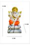 Divine Design Ganesh Ji on Chowki – A Symbol of Auspicious Beginnings and Divine Wisdom- 13cm height - 2