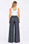 Women's Plus Size Indigo, Elastic High Waist, Relaxed Fit Pocket Pants 65N39512 - 4