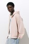 Oversize kapüşonlu fermuarlı sweatshirt - 4