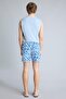 Regular Fit Printed Mesh Lined Short Length Blue Swim Shorts G6944Ax26Hs - 5
