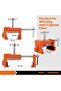 4-Pack Cabinet Clamps, 8510 Cabinet Claw, Face Frame Clamps for Installing Cabinets, 200 kg Load Limited Orange - 2