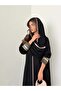 Mwt789 Crepe Abaya with Ramadan Embellishments - 3