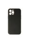 Apple iPhone 12 Pro Case Coco Leather Silicone Cover - Black