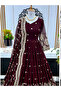 Maroon Faux Georgette Gown -TRNN3438|Maroon