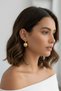 Glb-Stl41414 Top Earrings - Gold - 2