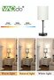 Bedroom Lamps 3 Color Temperatures with USB C and A Ports Pull Chain Table Lamps with AC Outlet Whit - 5