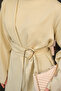Women's Buckled Double-Breasted Suit Water Green - 7