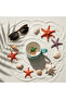 Life's A Beach Ceramic Mug with Hidden Plant Surprise — 400 ml | Teal & White - 3