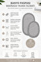 Gold 2-Piece French Lace Luxury Bath Mat Non-Slip Dowry Oval Bath Mat Set Lauris - 6