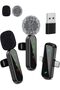 AASHZ Wireless Lavalier Microphone for Android/iPhone/Computer/Laptop, Wireless Mic for iPhone15 with Noise Reduction Chip, Mini Microphone for Recording Podcast YouTube, TikTok(Black)