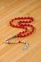Silver Fakir Master Handcrafted Nakkaş İmame Design Original Crimped Amber Prayer Beads - 2