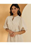Women Beige Casual Dress - 2