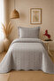 Liora Single Velvet Embroidered Bedspread |   180X240 cm |   Soft Textured |   Simple, Stylish & Timeless