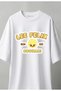 Lee Felix Stray Kids Printed Oversize Unisex White T-Shirt - 2