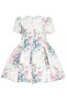 Ecru Girls Bloom Print Dress & Headband 3-7 Age 36195Pr - 4