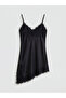 Quality Pieces from Çelebi Store Satin Mini Dress with Rope Straps and Lace Detail - 6