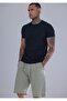 Men's Çağla Linen Shorts – Oversize Comfortable Summer Casual Shorts with Elastic Waist and Laces - 5