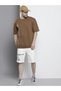 Men Slim Fit Printed Denim Shorts - 5