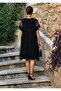 Black Tulle Detailed Dress - 3