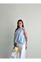 Women's Halter Neck Balloon Cut Chiffon Blouse - 5