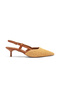 İst F80 Pointed Toe Straw Detailed Heeled Shoes