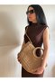 Women's Straw Handbag & Crossbody Bag - 3