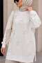 Women's Sequin Embroidered Heart Detailed Tunic - 2