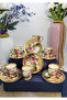 Full Green Floral 6 Piece Limoges My Style Coffee Set - 2