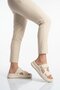 Ecru High-Sole Women's Slippers 332190 Z - 3