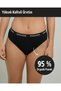 Women's Organic Cotton 5-Piece Elastic Slip Panties with Writing - 4