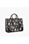 Floral Print Tote with Detachable Strap - 5