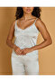 Women Blue Satin Cami And Long Pant Set - 4