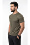Men's Khaki Sports T-Shirt Breathable Sweat-Absorbent Quick-Drying Flexible Air-Permeable Fabric - 6
