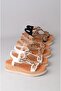 Seç 107 Genuine Leather Padded Heel Sandals (Heel Height: 5 cm) Mink - 7