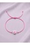 Leo Zodiac Sign Pink Rope Adjustable Handmade Bracelet