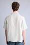 100% Cotton Premium Boxy Fit Apaş Collar Striped Short Sleeve Shirt G4153Ax26Sm - 6