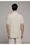 Regular Fit Polo Neck Plain Men's Green Short Sleeve T-Shirt - 2