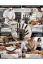 9-Piece Kitchen Knife Set | Rotating Stand & Built-in Sharpener | Stainless Steel Chef Knife - 3