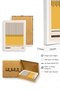 White Wooden Framed Geometric Patterned Painting - Yellow-Black |   Huhu1106 - 2