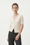 Cream V-Neck Short-Sleeved Lace Cardigan 10 - 2