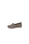Wanetti 203 Women's Beige Buckle Print Perforated Daily Use Comfort Shoes - 3