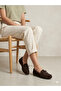 Genuine Leather Brown Suede Women's Leather Ballerinas Dp86-0004 - 2