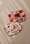 Orange Piping 2-Piece Liquid-Proof Baby Bib 6-36 Months - 2