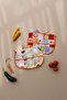 Orange Piping 2-Piece Liquid-Proof Baby Bib 6-36 Months - 4